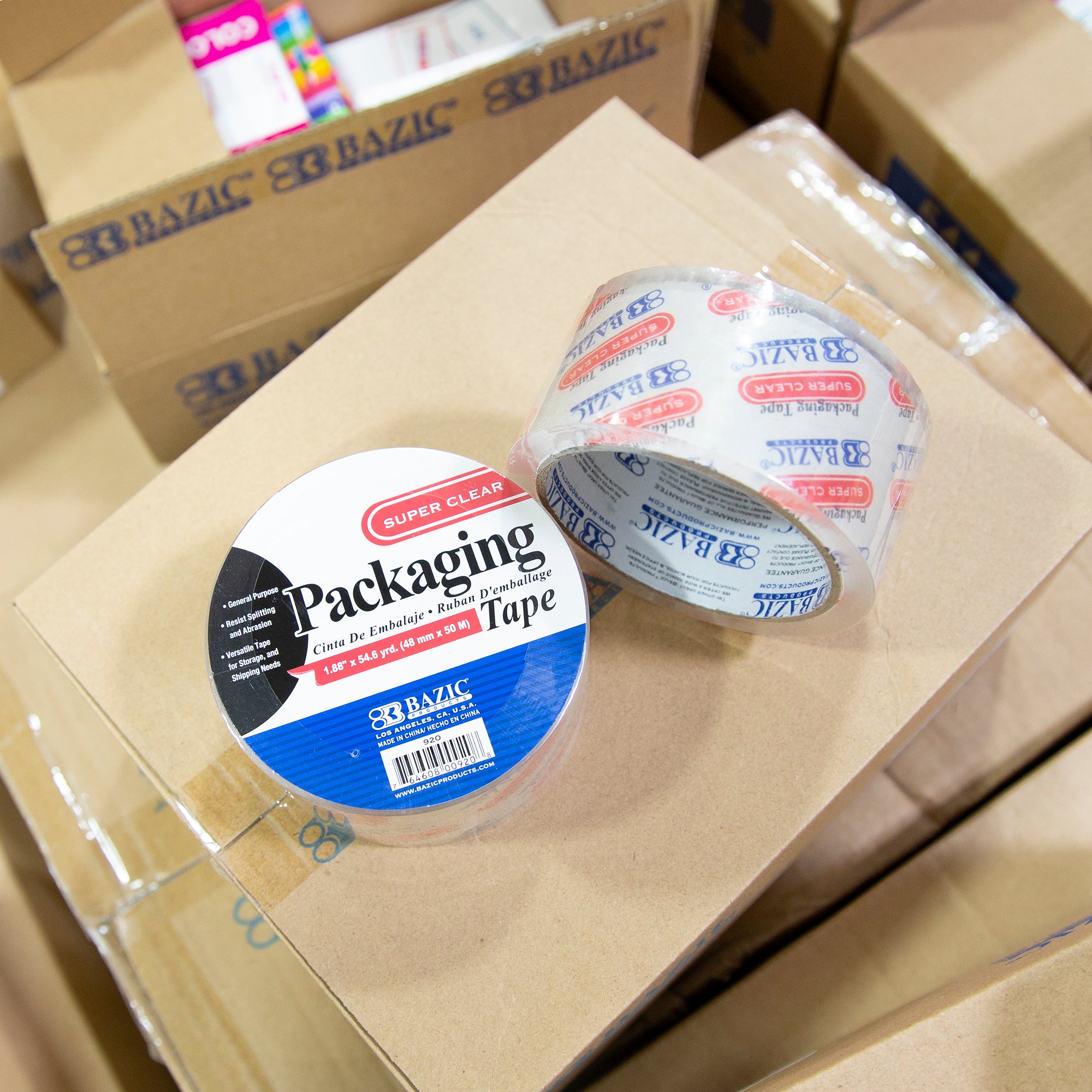 1.88" X 54.6 Yards Clear Packaging Tape