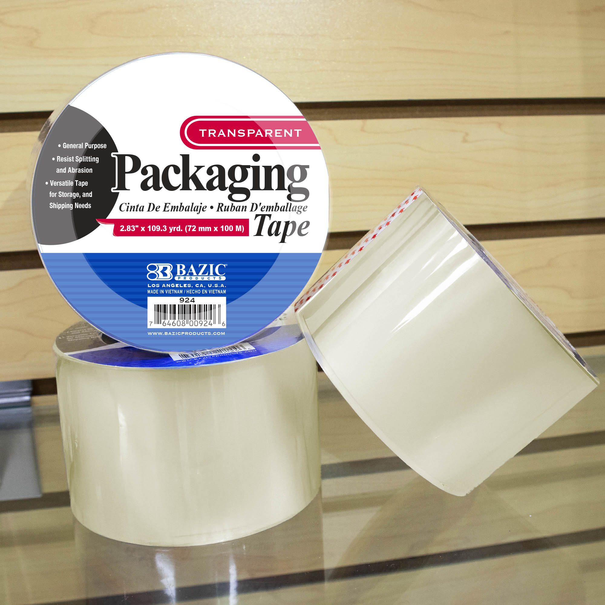 2.83" X 109.3 Yards Clear Packaging Tape