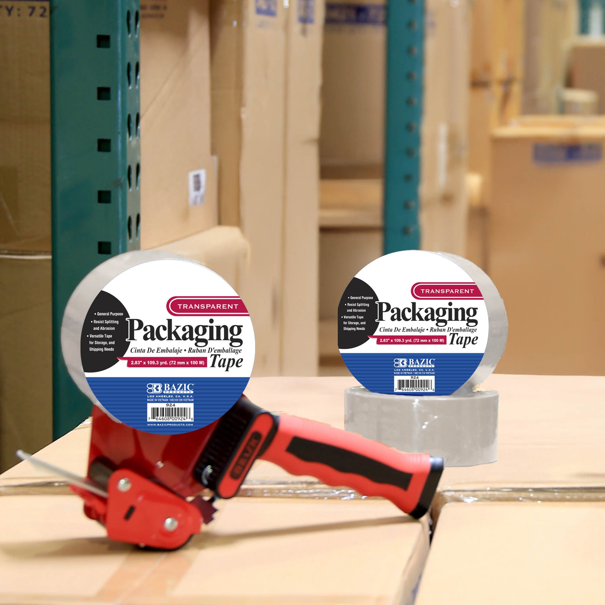 2.83" X 109.3 Yards Clear Packaging Tape
