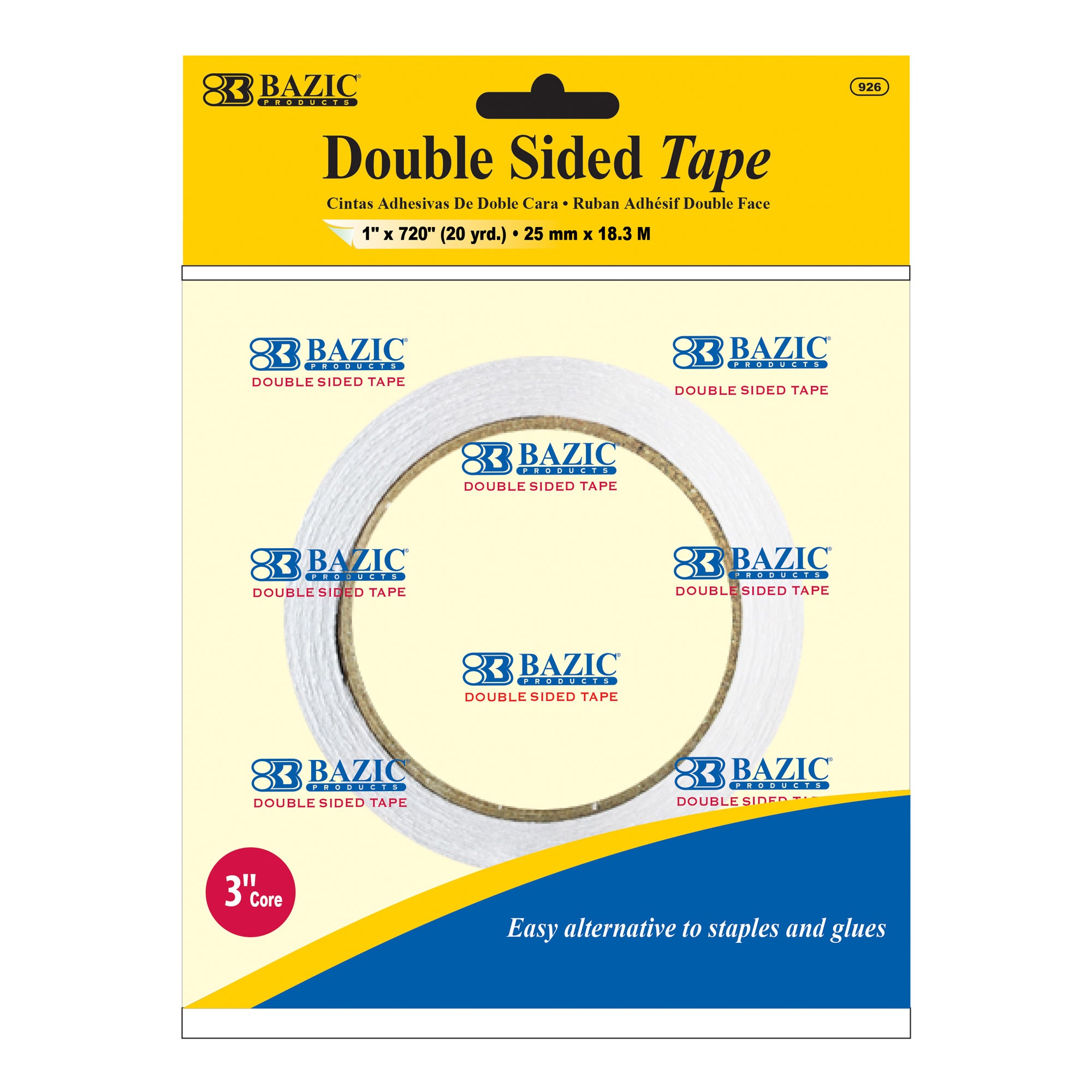 1" X 20 Yard (720") Double Sided Tape