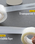 3/4" X 250" Invisible/Transparent Tape (3/Pack) w/ Floor Display