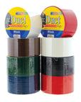 1.88" X 10 Yard Assorted Colored Duct Tape (6 units)