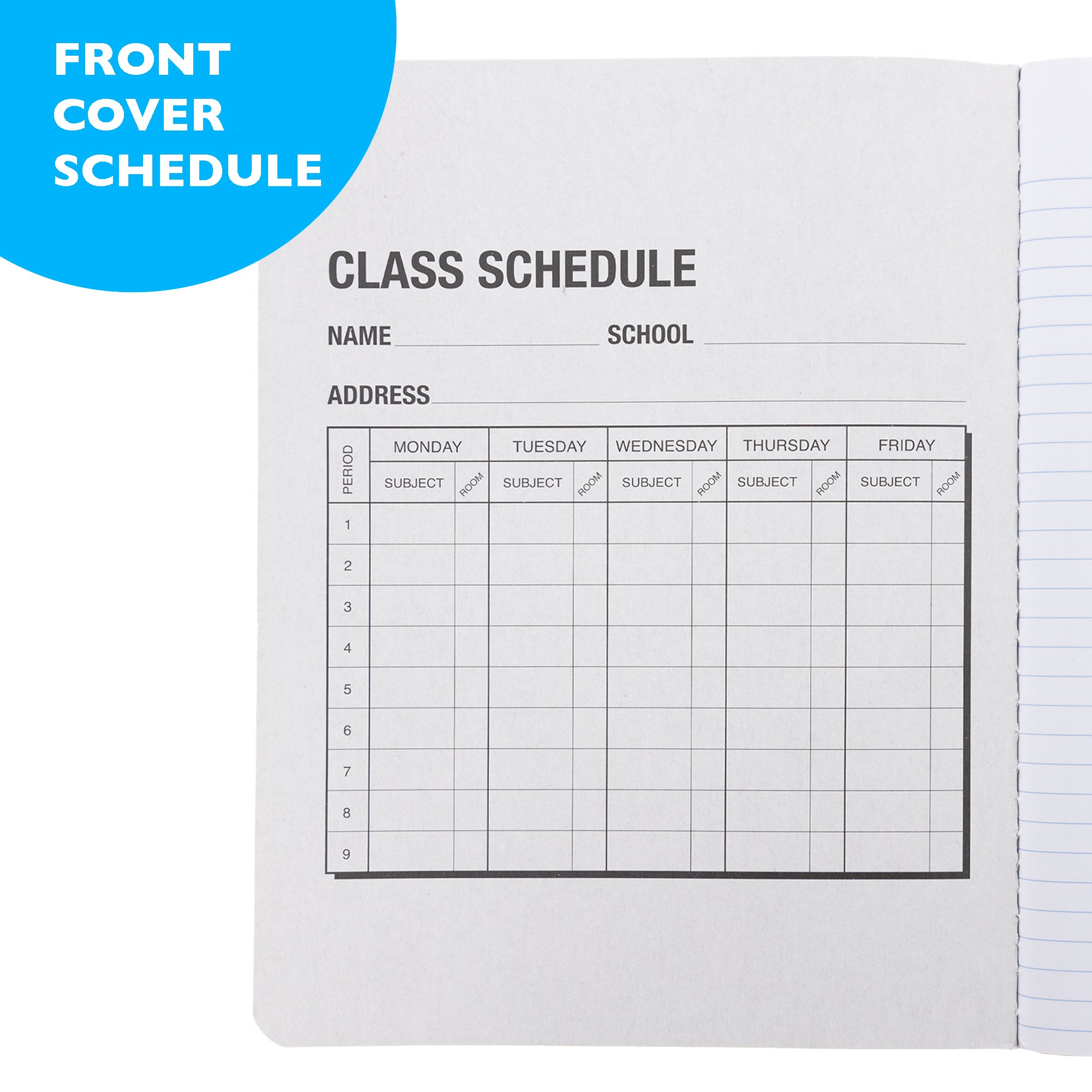 C/R 100 Ct. Premium Black Marble Composition Book
