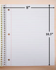 W/R 150 Ct. 5-Subject Spiral Notebook