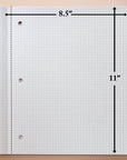 80 Ct. 8.5" X 11" Reversible 4"/5" Quad Ruled Wireless Notebook