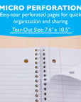 Notebook Spiral Blue W/R 1-Subject 70 Ct.