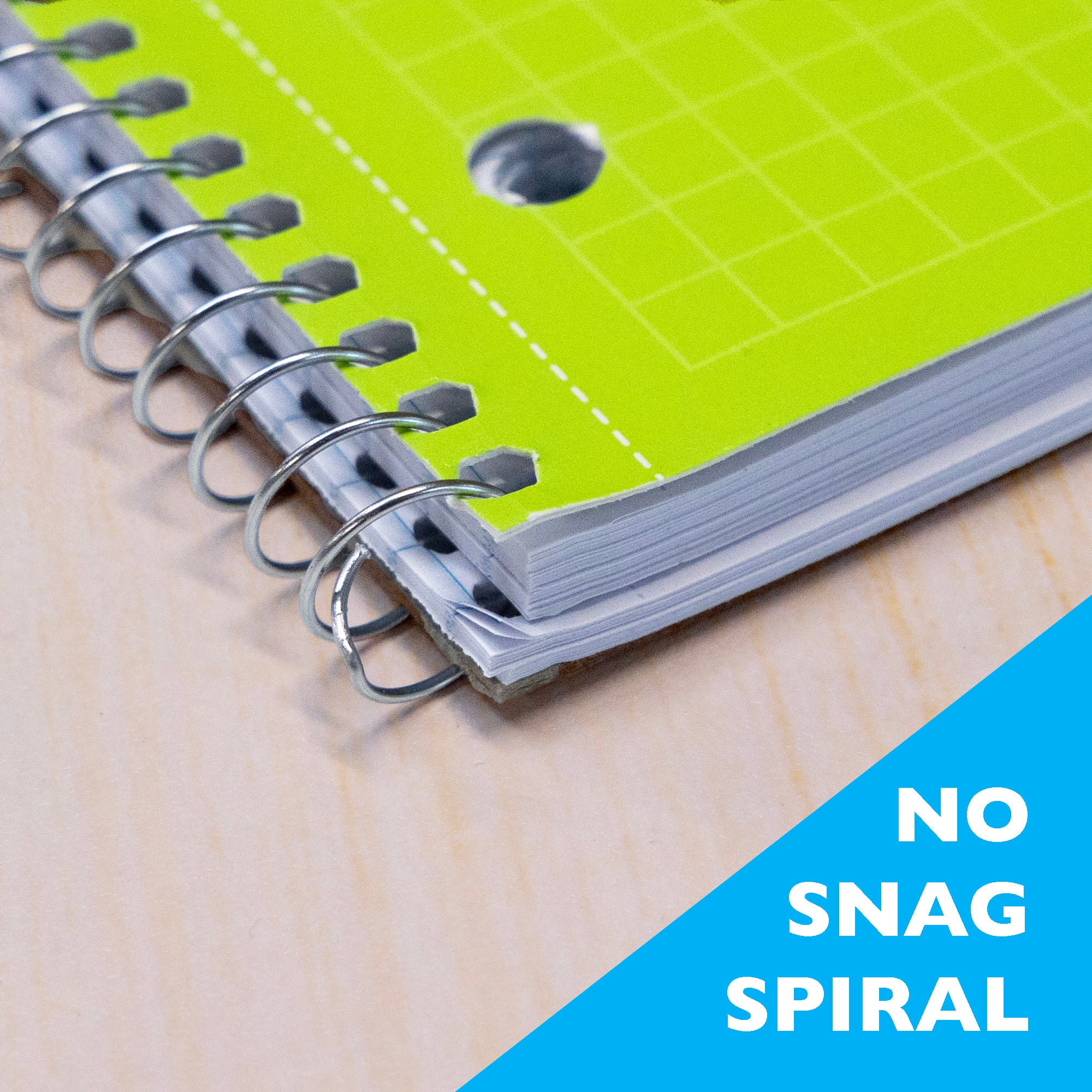 100 Ct. Quad-Ruled 4-1" Spiral Notebook