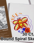 30 Ct. 8.5" X 11" Side Bound Spiral Sketch Book