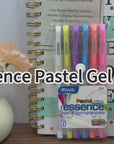 Essence Gel Pen 6 Pastel Color w/ Cushion Grip
