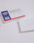 100 Ct. 3" X 5" Ruled White Index Card