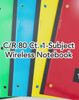 C/R 80 Ct. 1-Subject Wireless Notebook