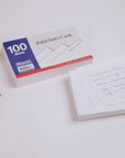 100 Ct. 4" X 6" Ruled White Index Card