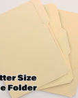 1/3 Cut Letter Size Manila File Folder (100/Box)