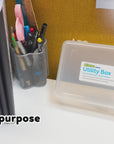 Pencil Case Multipurpose Utility Box - Clear