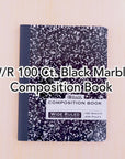 Composition Book W/R Black Marble 100 Ct.