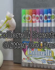 10 Scented Glitter Color Collorelli Gel Pen