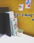 Binder View 0.5" Purple 3-Ring w/ 2-Pockets
