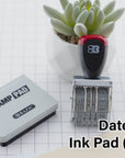 Date Stamp and Ink Pad (Black Ink)