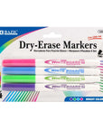 Fine Tip Bright Color Dry-Erase Marker (4/Pack)