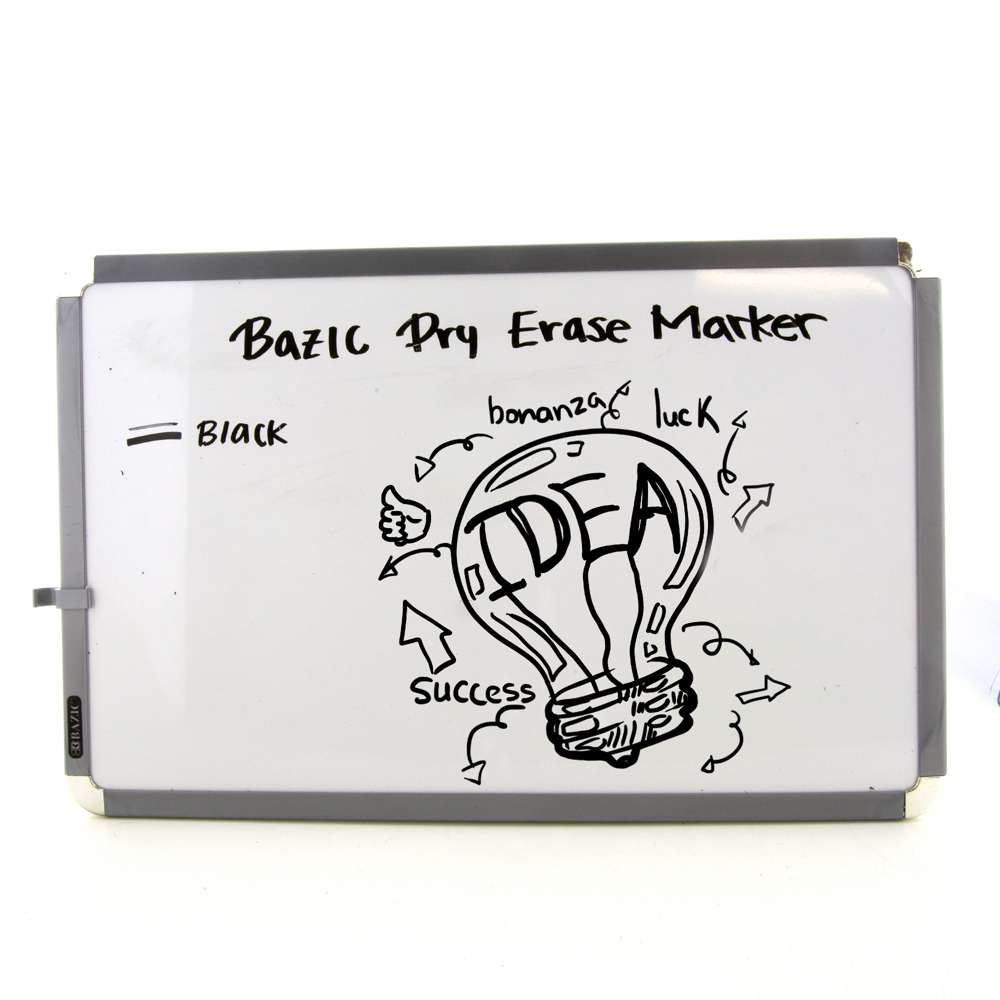 3 Assorted Colors Chisel Tip Dry-Erase Markers w/ Eraser