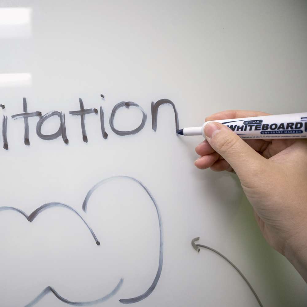 3 Assorted Colors Chisel Tip Dry-Erase Markers w/ Eraser