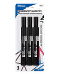 Black Chisel Tip Jumbo Permanent Markers (3/Pack)