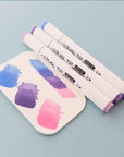 Dual Tip Alcohol-Based Markers 6 Pastel Colors