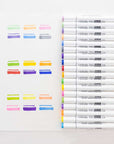 Dual Tip Alcohol-Based Markers 6 Pastel Colors