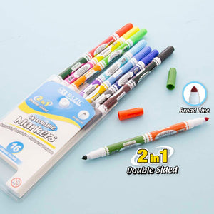 Double-Tip 8 Washable Markers