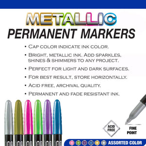 6 Metallic Markers
