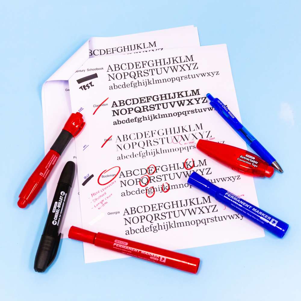 Assorted Colors Chisel Tip Desk Style Permanent Markers (3/Pack)