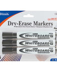 Chisel Tip Black Dry-Erase Markers (3/Pack)