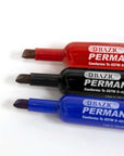 Assorted Colors Chisel Tip Desk Style Permanent Markers (12/Box)