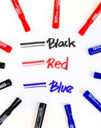 Assorted Colors Chisel Tip Desk Style Permanent Markers (12/Box)
