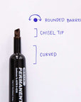 Assorted Colors Chisel Tip Desk Style Permanent Markers (12/Box)