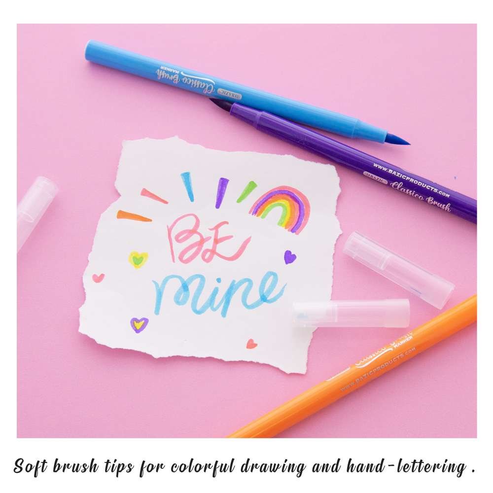 12 Colors Classico Brush Markers