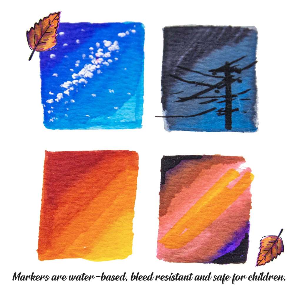 12 Colors Classico Brush Markers