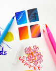 Brush Markers 12 Colors Washable