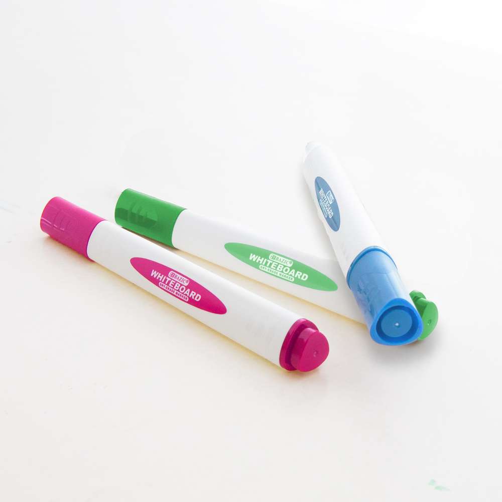 Bright Colors Chisel Tip Triangle Dry-Erase Markers (3/Pack)
