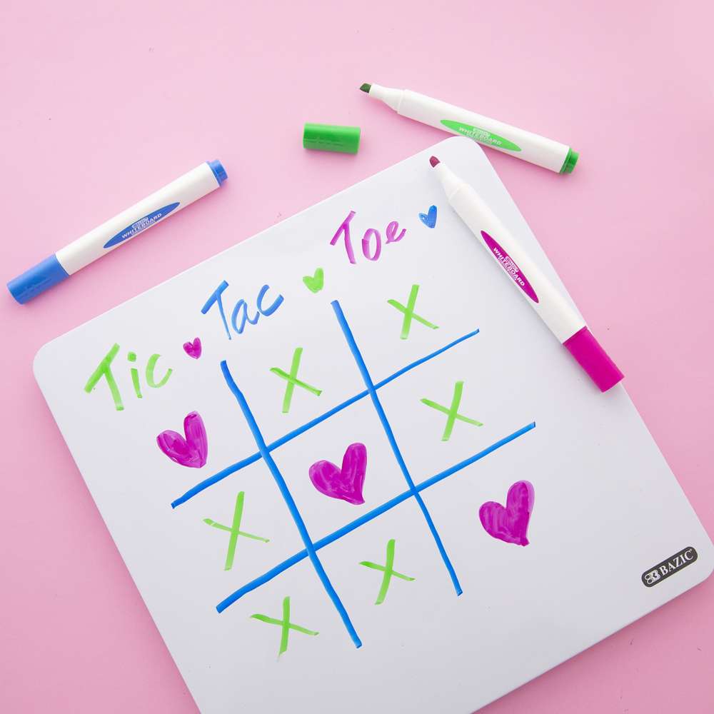 Bright Colors Chisel Tip Triangle Dry-Erase Markers (3/Pack)