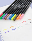 10 Colors Felt Tip Washable Markers