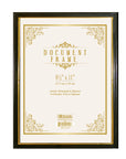 8.5" X 11" Document Frame w/ Gold Border