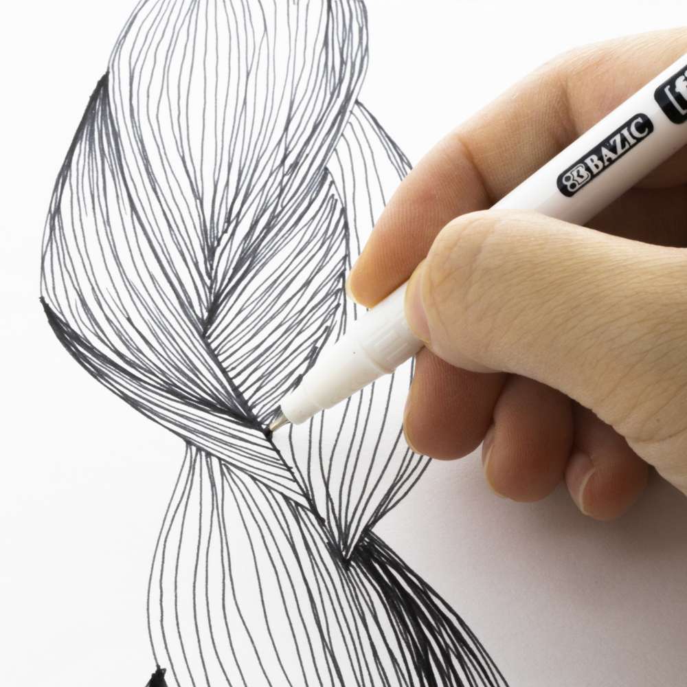 12 Color Fiero Fiber Tip Fineliner Pen