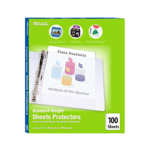Sheet Protectors Standard Weight Top Loading (100/Box)