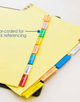 Canary Paper Dividers w/ 8-Insertable Color Tabs