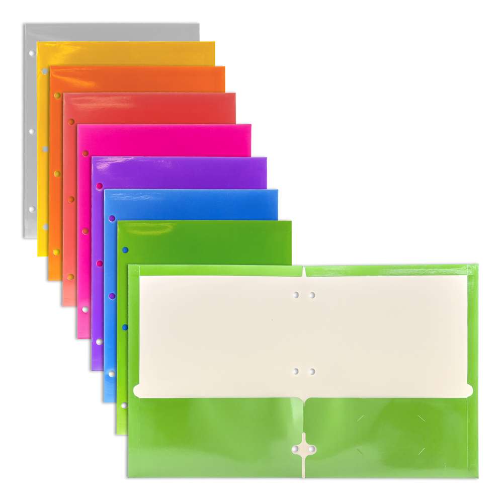 Metallic Color 2-Pocket Portfolios