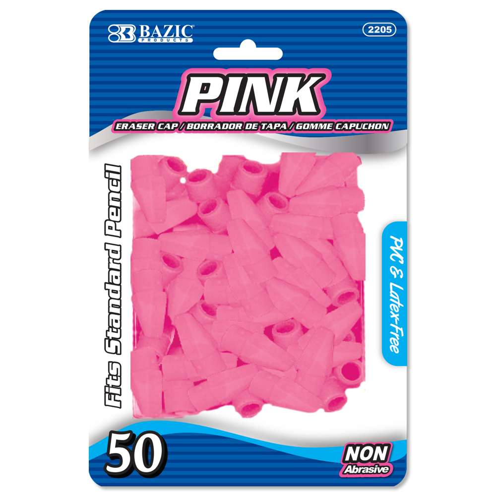 Pink Eraser Cap (50/Pack)