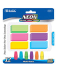 Neon Eraser Sets (12/Pack)