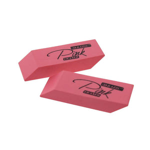 Pink Bevel Eraser (24/Pack)