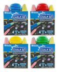 4 Jumbo Sidewalk Chalks & 1 Chalk Holder